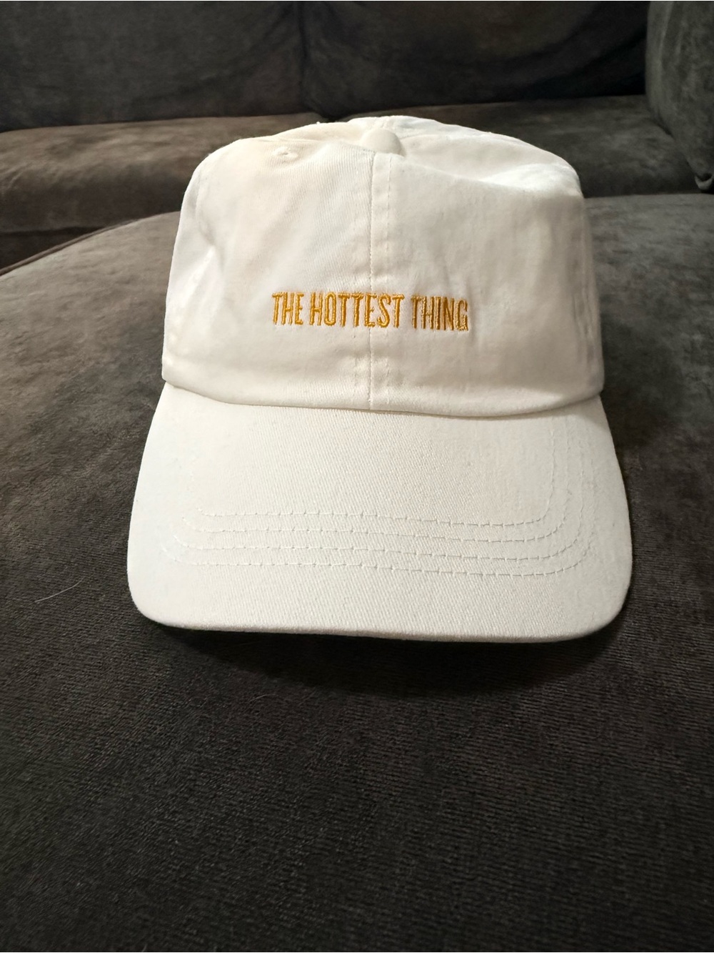 White Sol De Janeiro "The Hottest Thing" Embroidered Cap